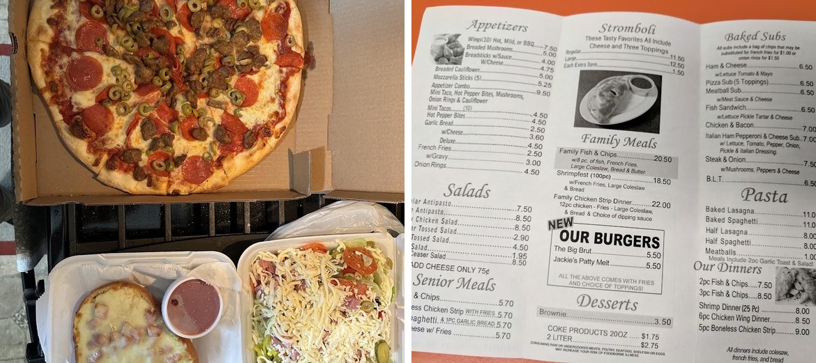 Big Brutus Pizza Menu